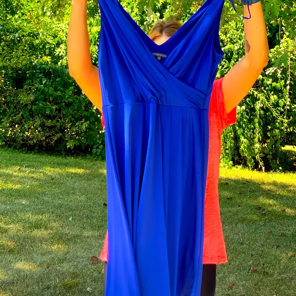 Blue cocktail dress